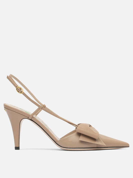 Slingbacks 100% leather - 100% leather  Pink - Valentino Garavani Women | PLP | VIETTI Online Store 
