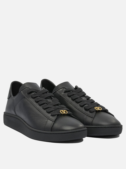 Low top sneakers 100% leather - 100% rubber  Black - Valentino Garavani Men | PDP | VIETTI Online Store | 2

